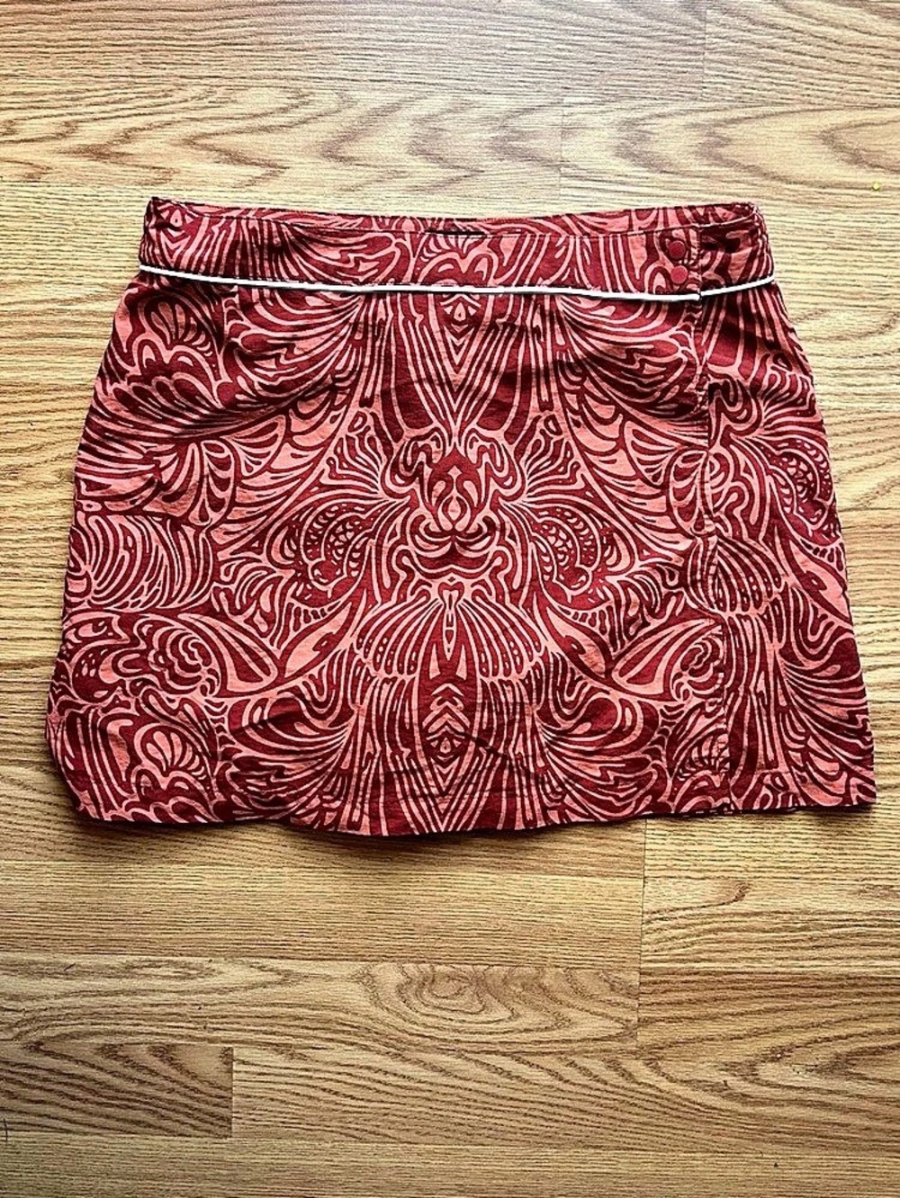 Patagonia Inter-Continental Hideaway Skirt Printed Skort Red & Pink 12
